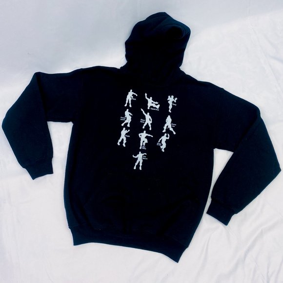 Boy's Black Hoodie | Floss Like A Boss Trendy Kid's Hooded Sweatshirt | Gildan L - Picture 2 of 7